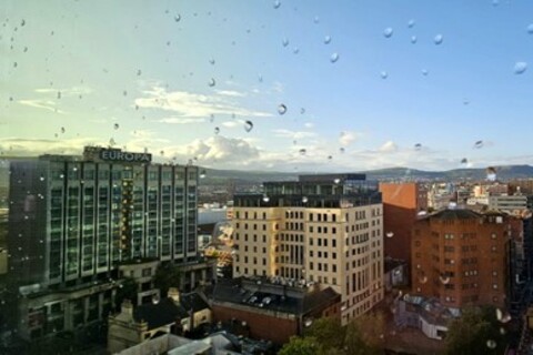 View of Belfast from BT2 accommodation