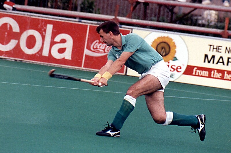 Billy McConnell playing hockey