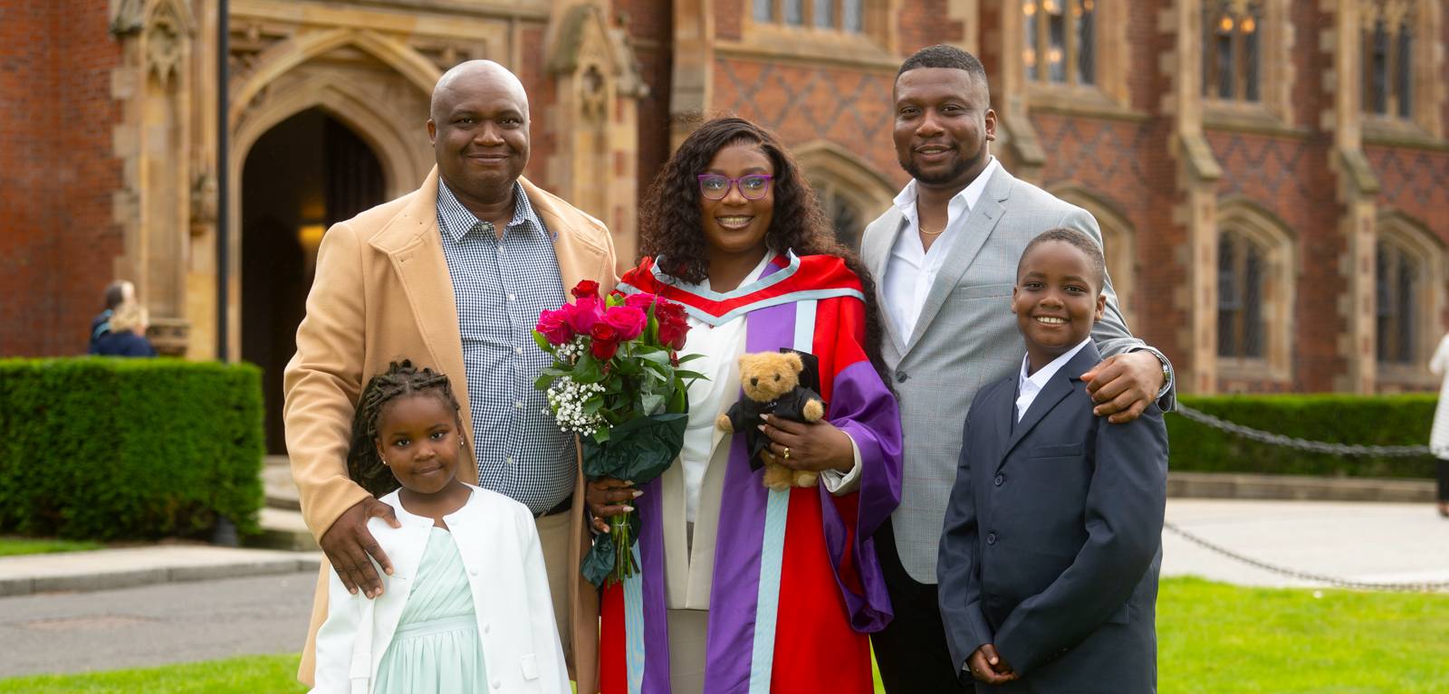 Blessing Chukwuka with family