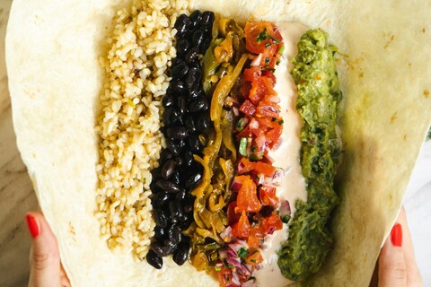 Burrito ingredients