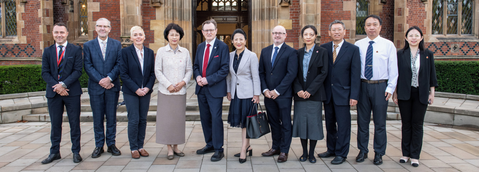 Representatives outside the Lanyon