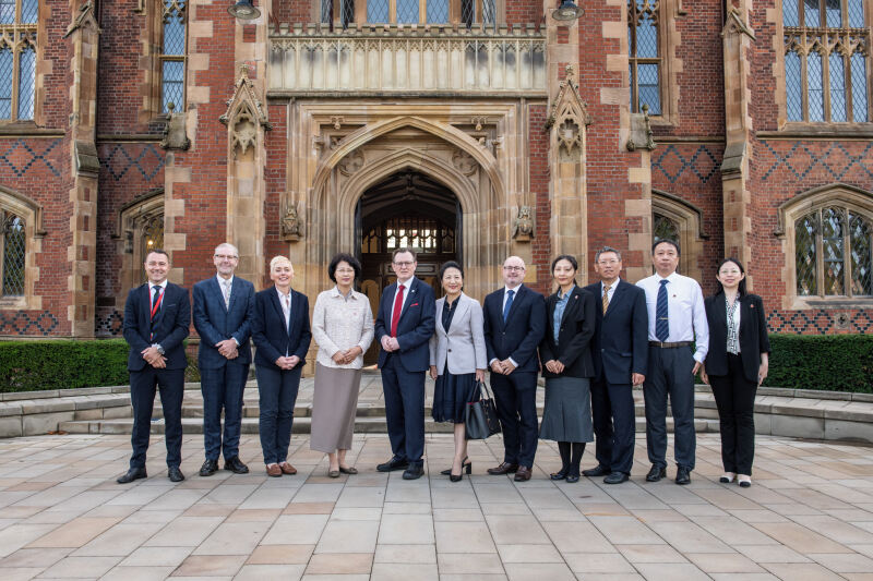 representatives outside the Lanyon
