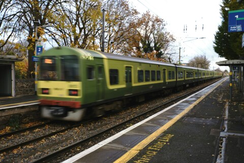 DART train moving on track