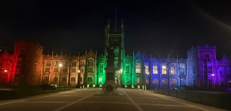 Lanyon lit up for LGBTQ month