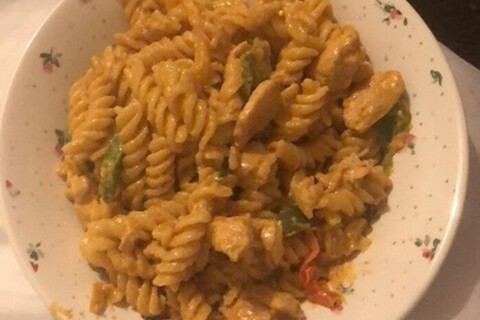 Bowl of fajita pasta
