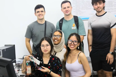 Group of EPS summer school students