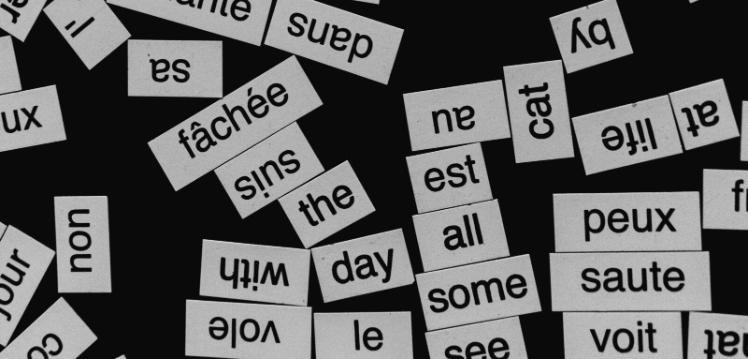 Random assortment of English and French words