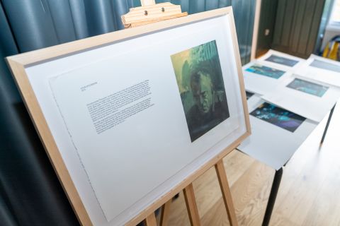 page from a book framed