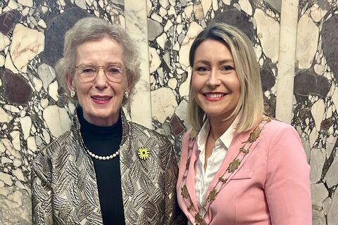 Holly Poots with female member of QGA