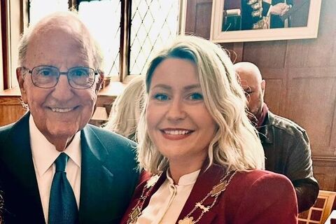 Holly Poots with member of QGA