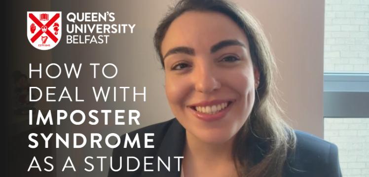 Student Ghada talking about imposter syndrome in vlog