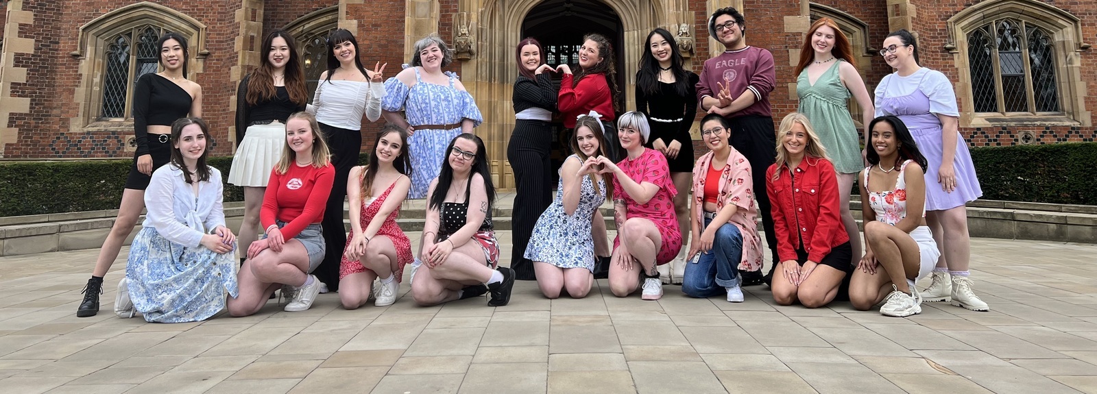 KPop Society outside the Lanyon