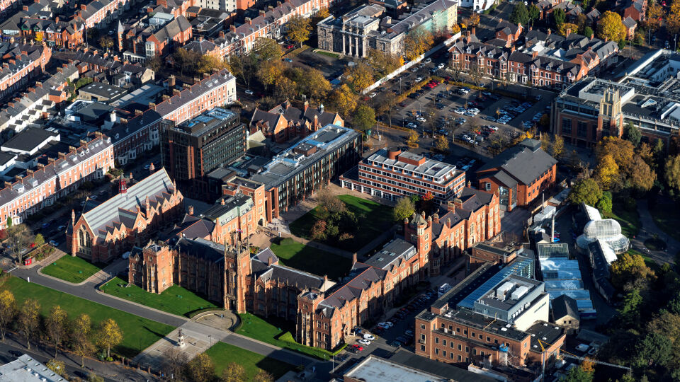 Aerial view of the main site