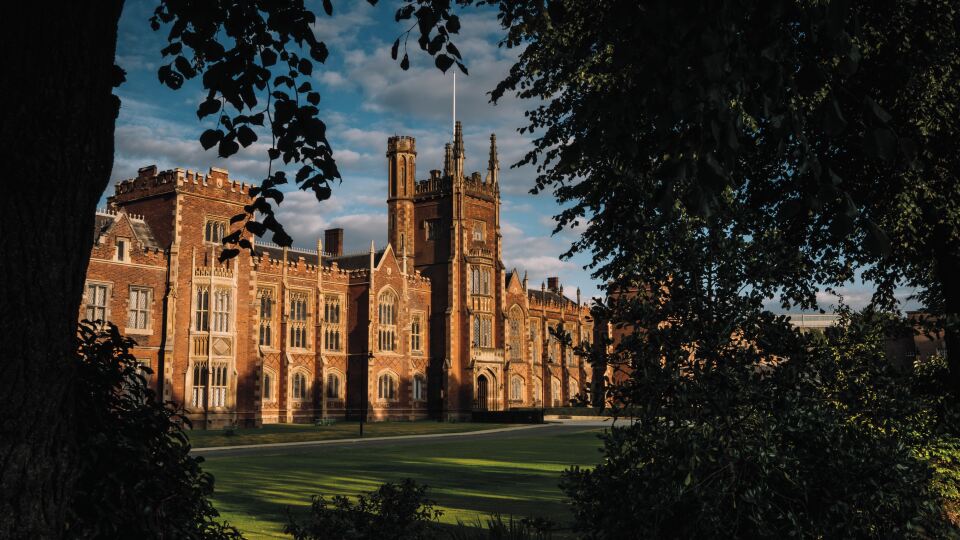 The Lanyon Building, facade of Queen's University Belfast