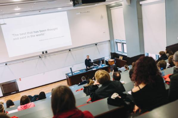 Lecture on Queen's offer holder day