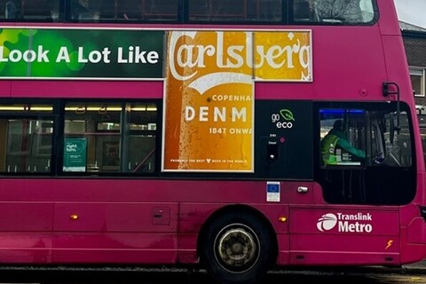 Metro bus in Belfast