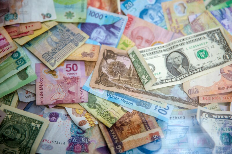 Different types of currency notes