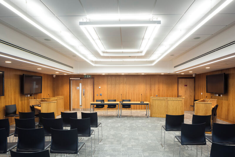 Moot court in the School of Law