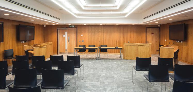 Moot court in the School of Law