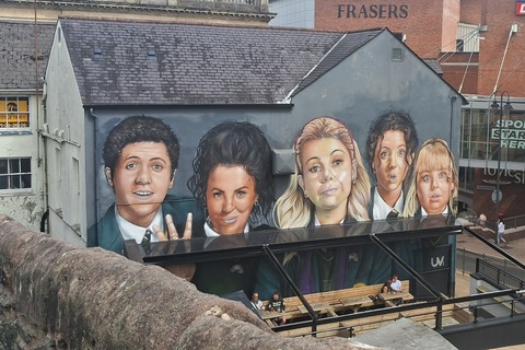 Derry Girls mural photographed by student Natasha