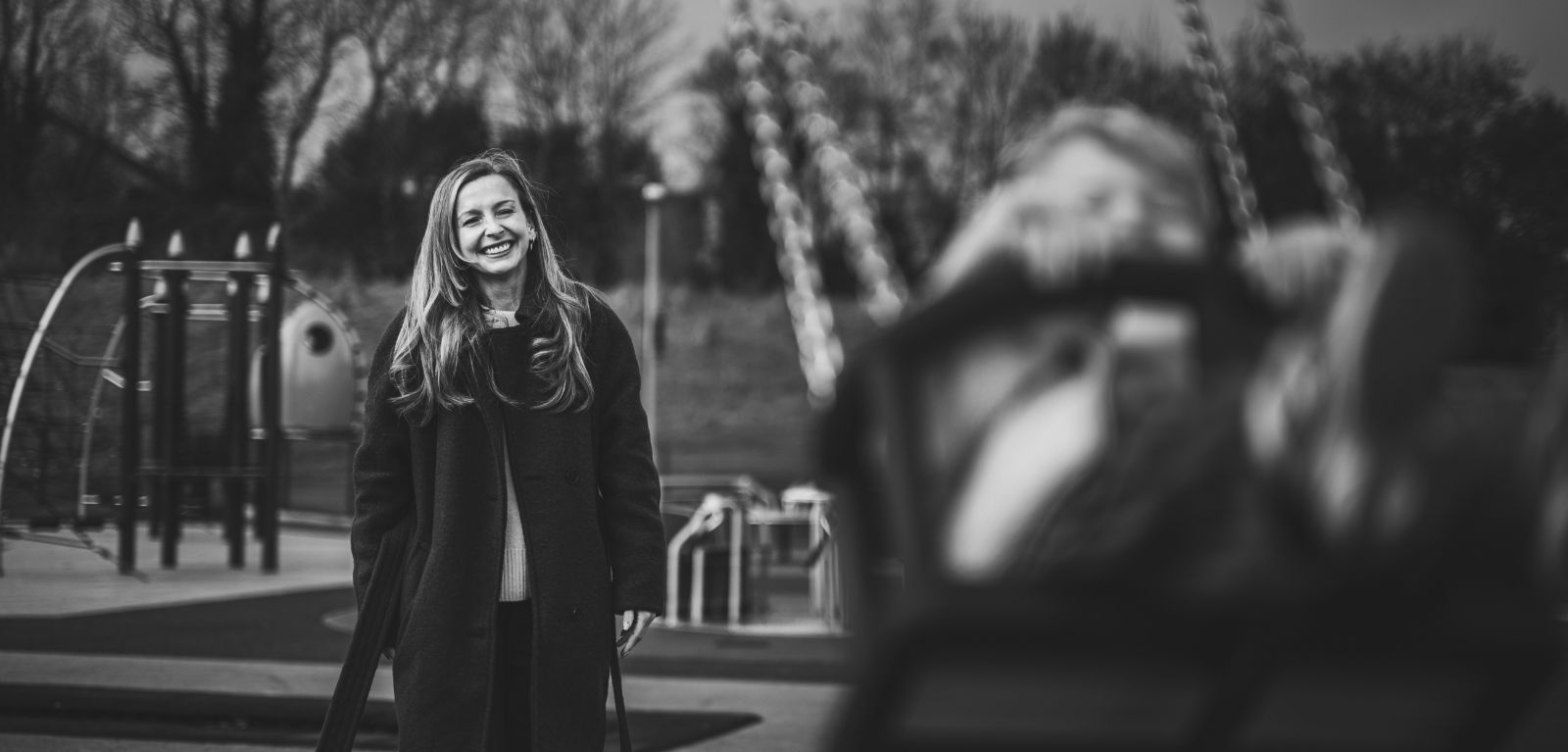black and white portrait of Nicole Adams