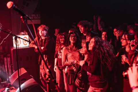 People at gig in Oh Yeah Music Centre