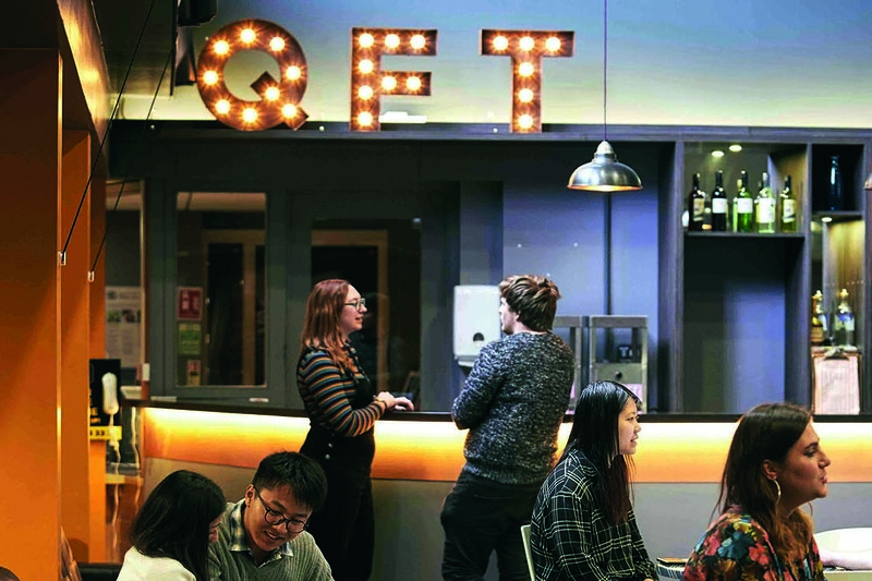 QFT bar area