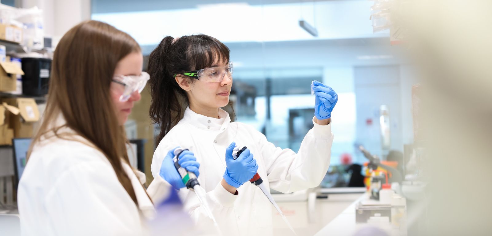 Researchers in a lab