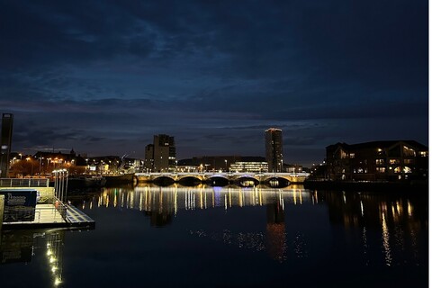 River Lagan at night