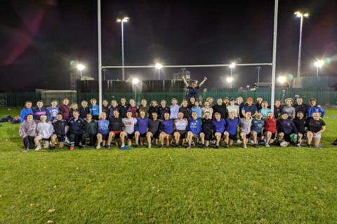 Queen's rugby club group photo