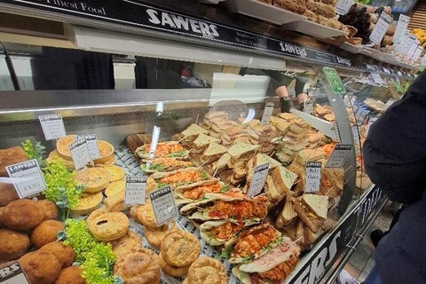 Selection of sandwiches from Sawers Deli