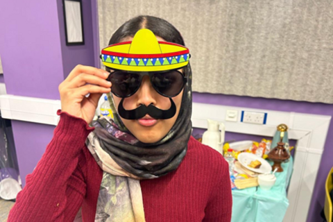 Student Sejoud at Sudanese Society event