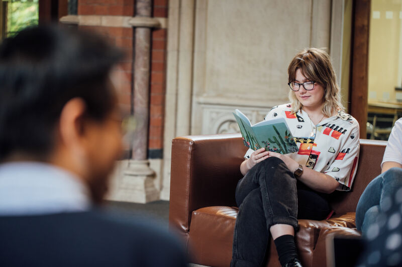 Common seating space in the Graduate School