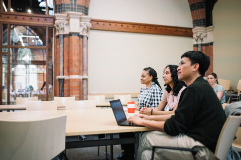 Students at a workshop in the Graduate School