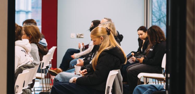 Students attend talk at offer holder day
