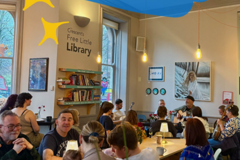 Trad session at the Crescent Arts Centre