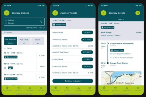 Translink journey planner app