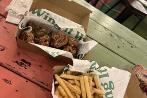 Wings and fries from wing it