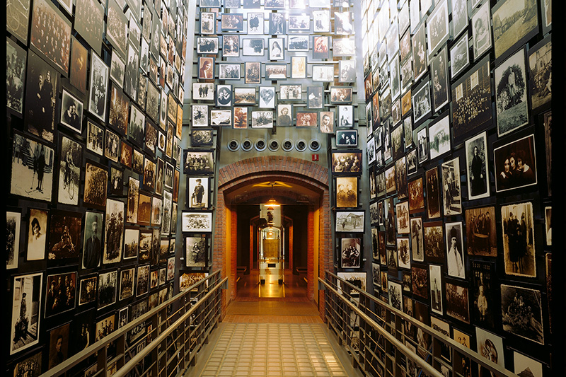 Holocaust Museum - walls of portraits