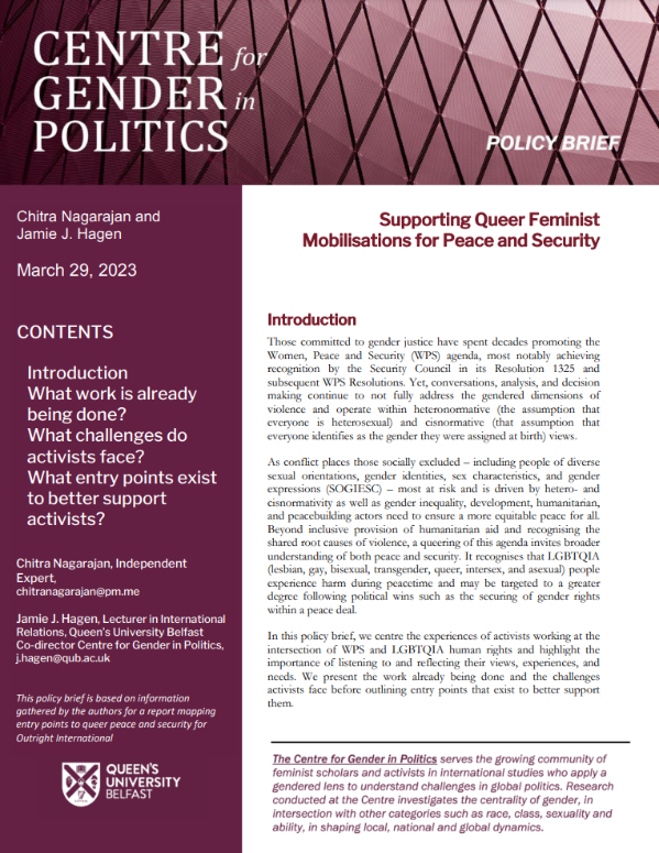 cover of policy brief