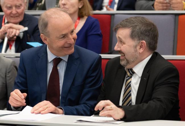 Micheál Martin & Robin Swann Laughing