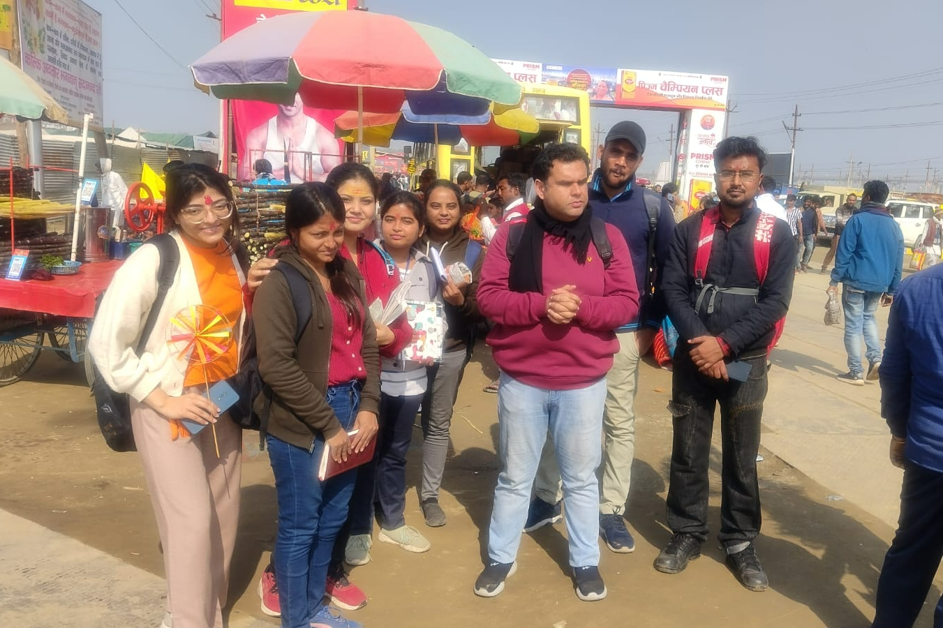 Prashant Khattri with students