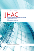 The International Journal of Humanities and Arts Computing - FrontCover