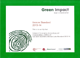 CDDA 2014 - Green Impact Award