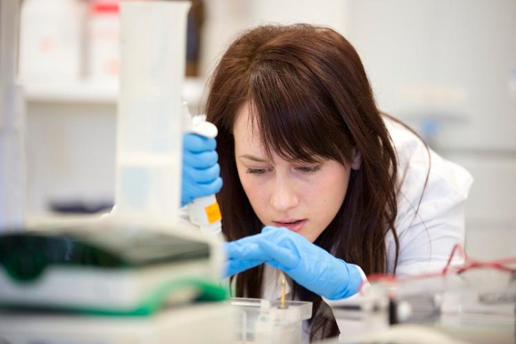 Student in laboratory