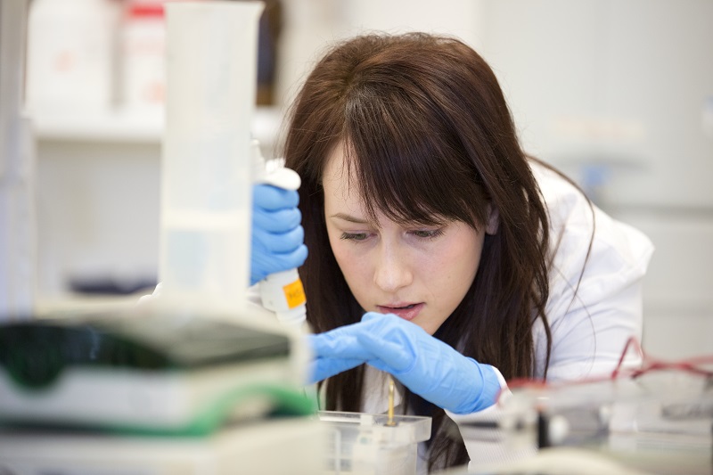 Student in laboratory