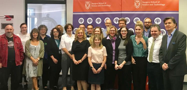 group photo of members of the ESRC Shared Education Network