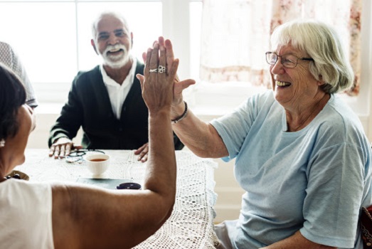 Elderly High Five