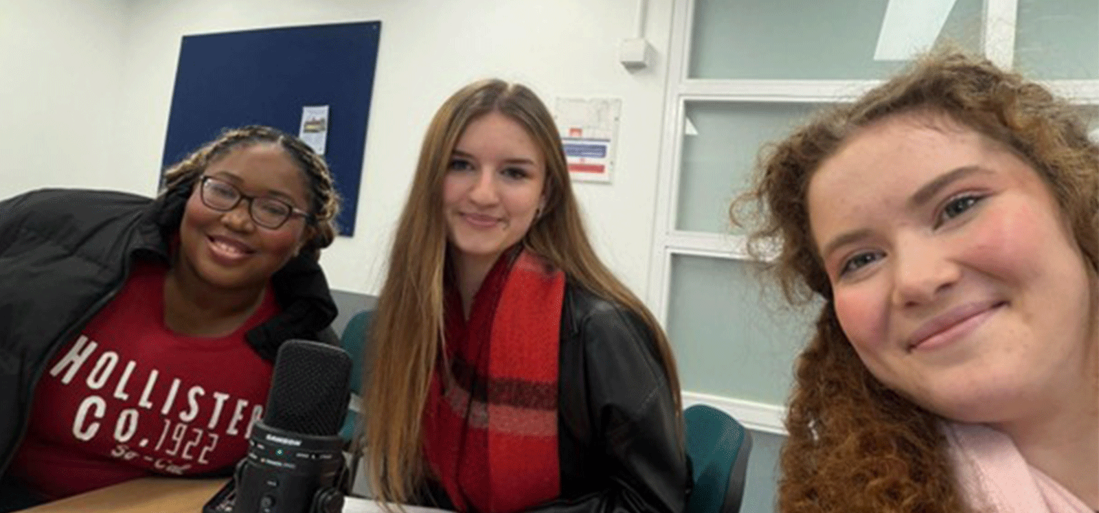 three student co-authors of youth paper