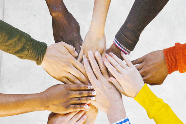 Joining hands